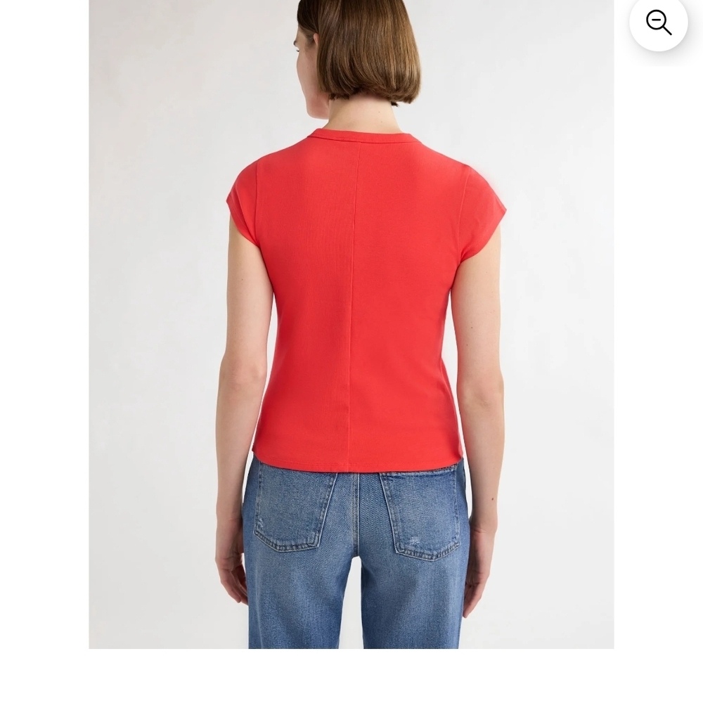 Vibrant Red Short Sleeve Women's Tee - Picture 3 of 7